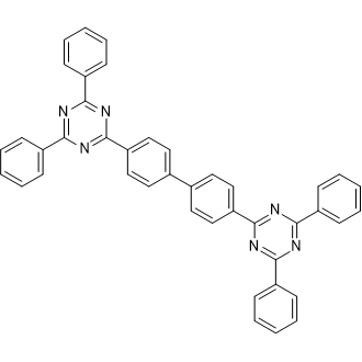 4,4'-Bis(4,6-diphenyl-1,3,5-triazin-2-yl)biphenyl Chemical Structure