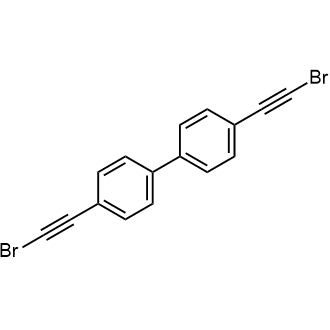 4,4'-Bis(bromoethynyl)-1,1'-biphenyl التركيب الكيميائي