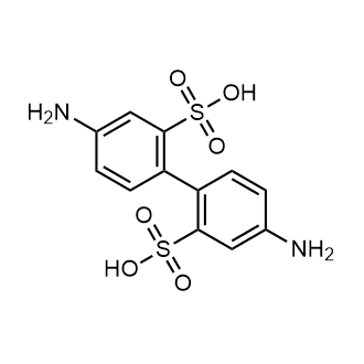 4,4'-Diamino-[1,1'-biphenyl]-2,2'-disulfonic acid(contains 30% Water at maximum) 化学構造