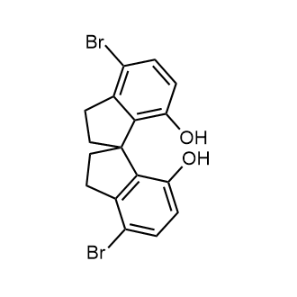 4,4'-Dibromo-2,2',3,3'-tetrahydro-1,1'-spirobi[indene]-7,7'-diol Chemical Structure