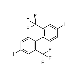 4,4'-Diiodo-2,2'-bis(trifluoromethyl)-1,1'-biphenyl Chemical Structure