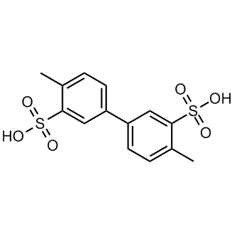 4,4'-Dimethyl-[1,1'-biphenyl]-3,3'-disulfonic acid Chemische Struktur