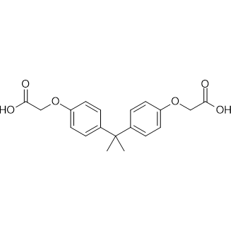 4,4'-Isopropylidenediphenoxyacetic Acid Chemical Structure