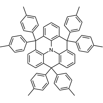 4,4,8,8,12,12-Hexa-p-tolyl-8,12-dihydro-4H-benzo[1,9]quinolizino[3,4,5,6,7-defg]acridine Chemical Structure