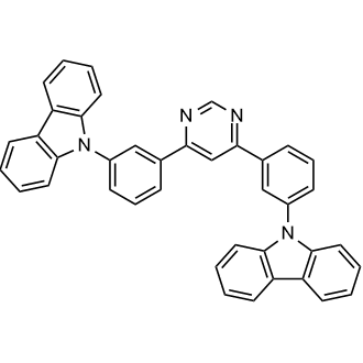 4,6-Bis(3-(9H-carbazol-9-yl)phenyl)pyrimidine Chemical Structure