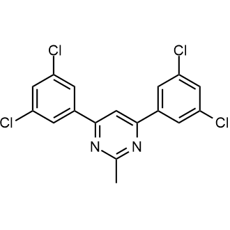 4,6-Bis(3,5-dichlorophenyl)-2-methylpyrimidine Chemical Structure