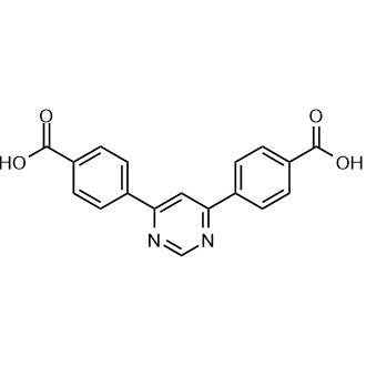 4,6-Di(4-carboxyphenyl)pyrimidine Chemical Structure