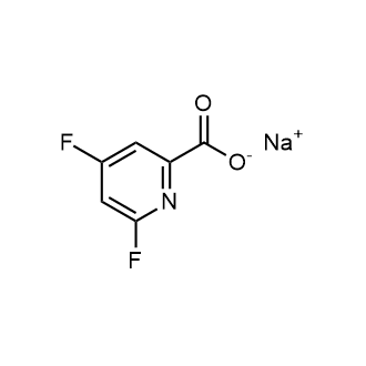 4,6-Difluoropyridine-2-carboxylic acid sodium salt 化学構造