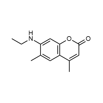 4,6-Dimethyl-7-ethylaminocoumarin التركيب الكيميائي