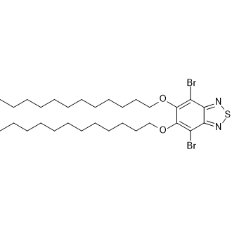 4,7-Dibromo-5,6-didodecoxy-2,1,3-benzothiadiazole 化学構造