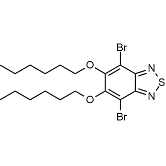 4,7-Dibromo-5,6-dihexoxy-2,1,3-benzothiadiazole Chemische Struktur