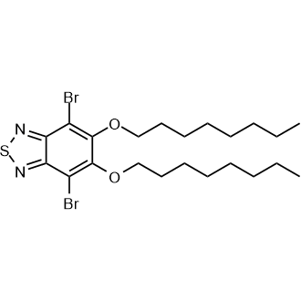 4,7-Dibromo-5,6-di-n-octyloxy-2,1,3-benzothiadiazole 化学構造