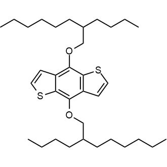 4,8-Bis((2-butyloctyl)oxy)benzo[1,2-b:4,5-b']dithiophene 化学構造