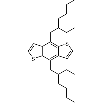 4,8-Bis(2-ethylhexyl)benzo[1,2-b:4,5-b']dithiophene Chemische Struktur