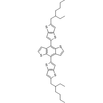 4,8-Bis(5-(2-ethylhexyl)thieno[3,2-b]thiophen-2-yl)benzo[1,2-b:4,5-b']dithiophene Chemical Structure