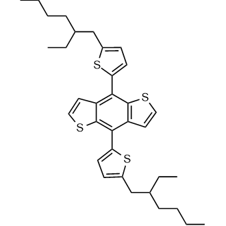 4,8-Bis[5-(2-ethylhexyl)thiophen-2-yl]benzo[1,2-b:4,5-b']dithiophene Chemical Structure