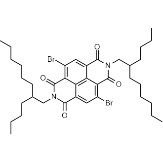 4,9-Dibromo-2,7-bis(2-butyloctyl)benzo[lmn][3,8]phenanthroline-1,3,6,8(2H,7H)-tetraone التركيب الكيميائي