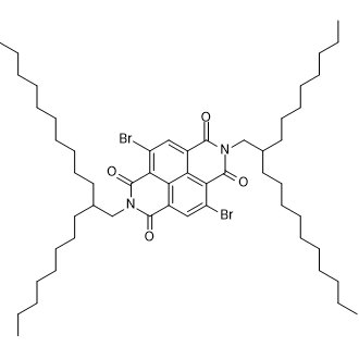 4,9-Dibromo-2,7-bis(2-octyldodecyl)benzo[lmn][3,8]phenanthroline-1,3,6,8(2H,7H)-tetrone التركيب الكيميائي