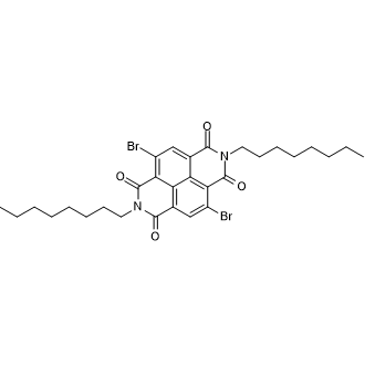 4,9-Dibromo-2,7-dioctylbenzo[lmn][3,8]phenanthroline-1,3,6,8(2H,7H)-tetrone Chemical Structure