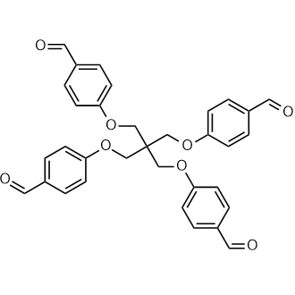 4-{2,2-Bis[(4-formylphenoxy)methyl]-3-(4-formylphenoxy)propoxy}benzaldehyde Chemical Structure