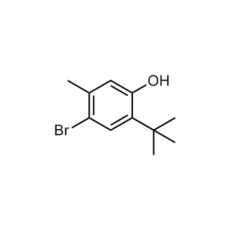 4-Bromo-2-(tert-butyl)-5-methylphenol Chemical Structure