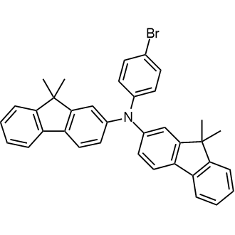 4-Bromo-N,N-bis(9,9-dimethyl-2-fluorenyl)aniline التركيب الكيميائي