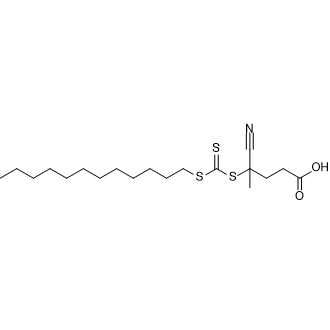 4-Cyano-4-(dodecylsulfanylthiocarbonyl)sulfanylpentanoic acid Chemical Structure