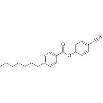 4-Cyanophenyl 4-heptylbenzoate التركيب الكيميائي