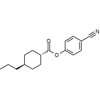 4-Cyanophenyl trans-4-propylcyclohexane-1-carboxylate Chemical Structure