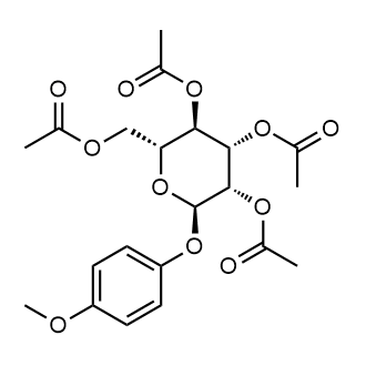 4-Methoxyphenyl 2,3,4,6-Tetra-O-acetyl-α-D-mannopyranoside Chemical Structure