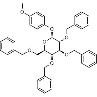 4-Methoxyphenyl 2,3,4,6-Tetra-O-benzyl-β-D-galactopyranoside التركيب الكيميائي