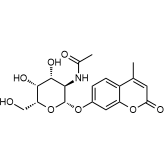 4-Methylumbelliferyl N-acetyl-β-D-galactosaminide Chemical Structure