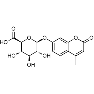 4-Methylumbelliferyl-β-D-glucuronide Chemical Structure