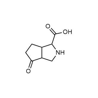 4-Oxo-octahydrocyclopenta[c]pyrrole-1-carboxylic acid Chemische Struktur