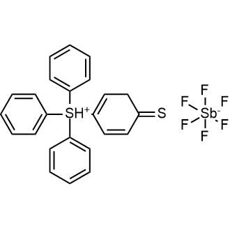 4-Thiophenyl phenyl diphenyl sulfonium hexafluoroantimonate Chemical Structure