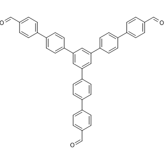 5''-(4'-Formyl-[1,1'-biphenyl]-4-yl)-[1,1':4',1'':3'',1''':4''',1''''-quinquephenyl]-4,4''''-dicarbaldehyde Chemical Structure