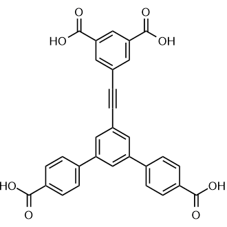 5'-((3,5-Dicarboxyphenyl)ethynyl)-[1,1':3',1''-terphenyl]-4,4''-dicarboxylic acid التركيب الكيميائي