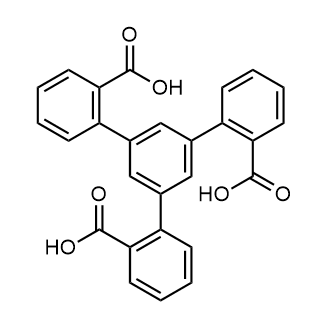 5'-(2-Carboxyphenyl)-[1,1':3',1''-terphenyl]-2,2''-dicarboxylicacid Chemische Struktur