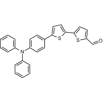 5'-(4-(Diphenylamino)phenyl)-[2,2'-bithiophene]-5-carbaldehyde 化学構造