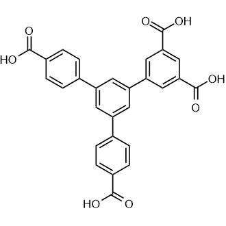 5'-(4-Carboxyphenyl)-[1,1':3',1''-terphenyl]-3,4'',5-tricarboxylic acid Chemische Struktur