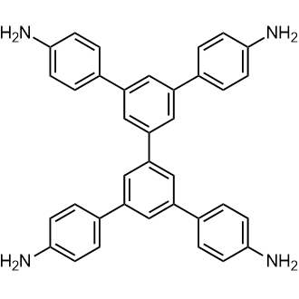 5',5''-Bis(4-aminophenyl)-[1,1':3',1'':3'',1'''-quaterphenyl]-4,4'''-diamine Chemische Struktur