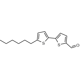 5'-Hexyl-[2,2'-bithiophene]-5-carbaldehyde Chemical Structure