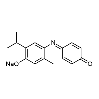 5'-isopropyl-2'-methyl indophenol sodium salt [Redox indicator] 化学構造