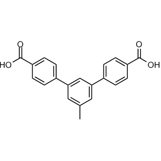 5'-Methyl-[1,1':3',1''-terphenyl]-4,4''-dicarboxylic acid Chemische Struktur