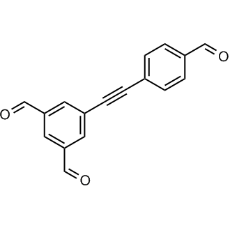 5-((4-Formylphenyl)ethynyl)isophthalaldehyde Chemische Struktur