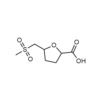 5-((Methylsulfonyl)methyl)tetrahydrofuran-2-carboxylic acid التركيب الكيميائي