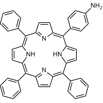 5-(4-Aminophenyl)-10,15,20-tris(phenyl)porphyrin Chemische Struktur