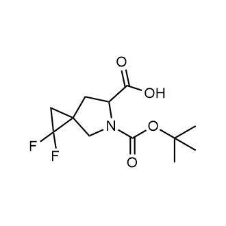 5-(tert-Butoxycarbonyl)-1,1-difluoro-5-azaspiro[2.4]heptane-6-carboxylic acid Chemical Structure