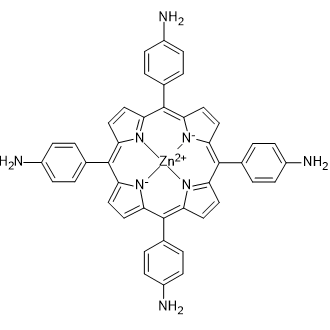 5,?10,?15,?20-?Tetrakis-?(4-?aminophenyl)?-?porphyrin-?Zn-?(II)? Chemical Structure