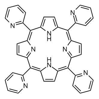 5,10,15,20-Tetra(pyridin-2-yl)porphyrin 化学構造